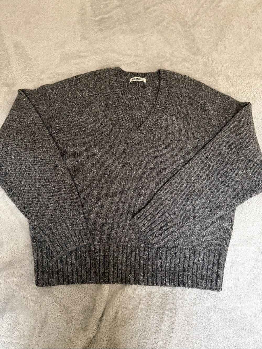 Buck Mason Women’s Seastack Wool V Neck Sweater